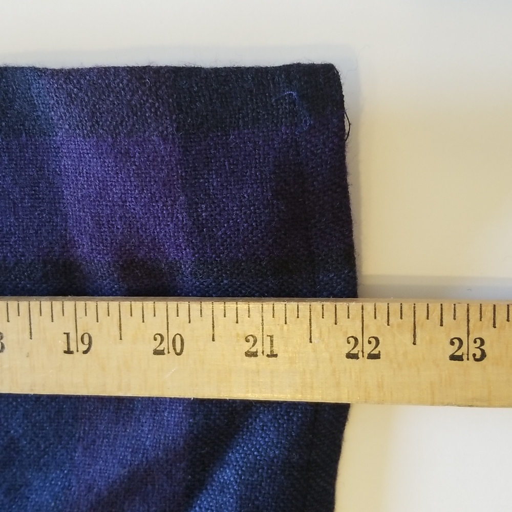 100% wool plaid long sleeve womens top - Picture 10 of 10